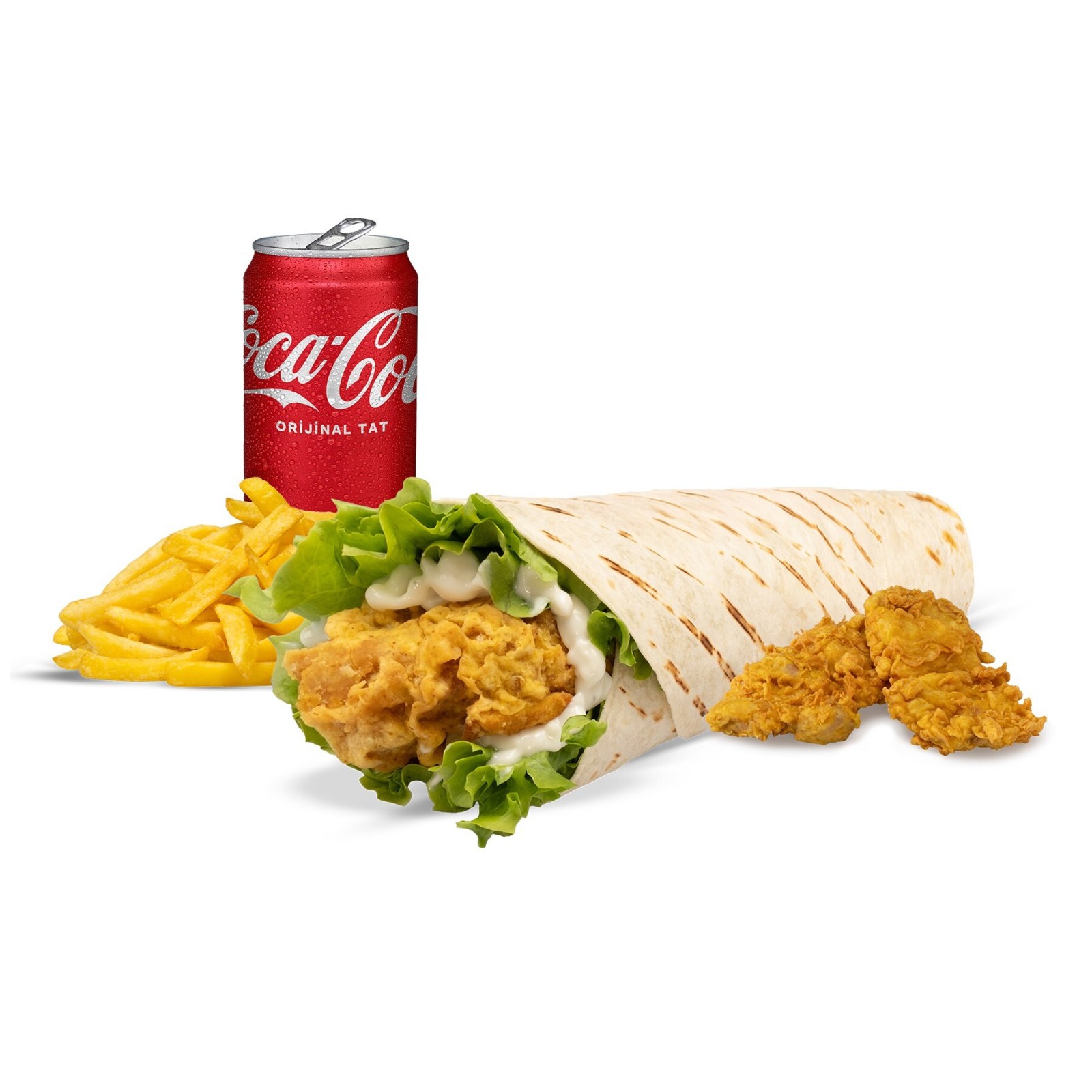Chicken Roll + 2'li Chicken Tenders Menü