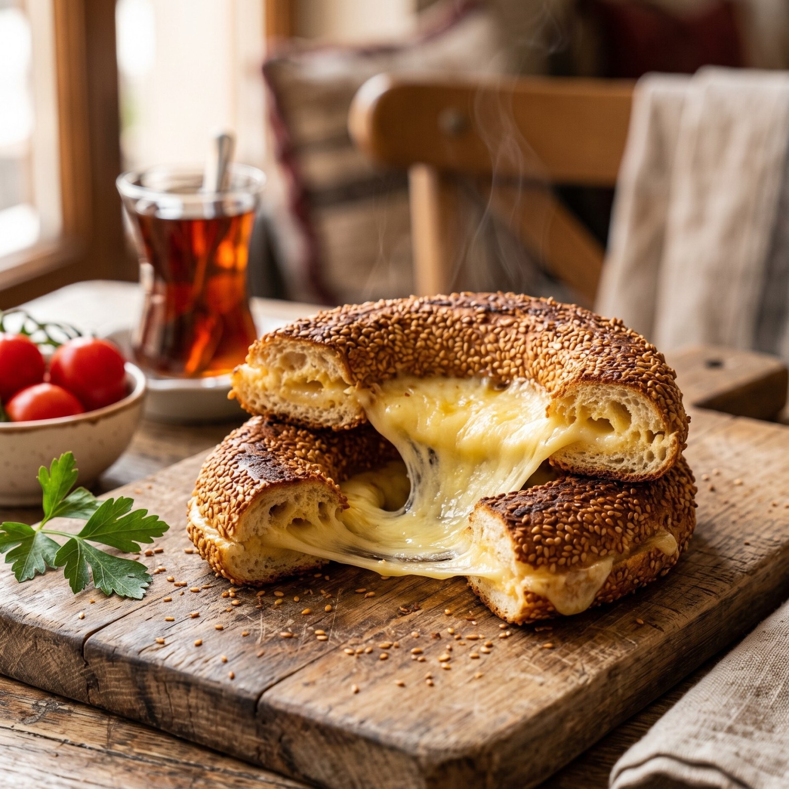 Kaşarlı Simit Tost