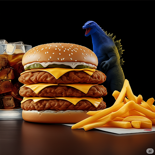 Çıtır Godzilla burger