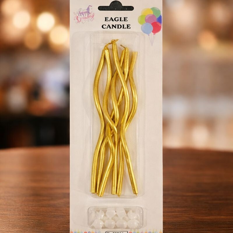 Kıvrımlı Mum (Gold)