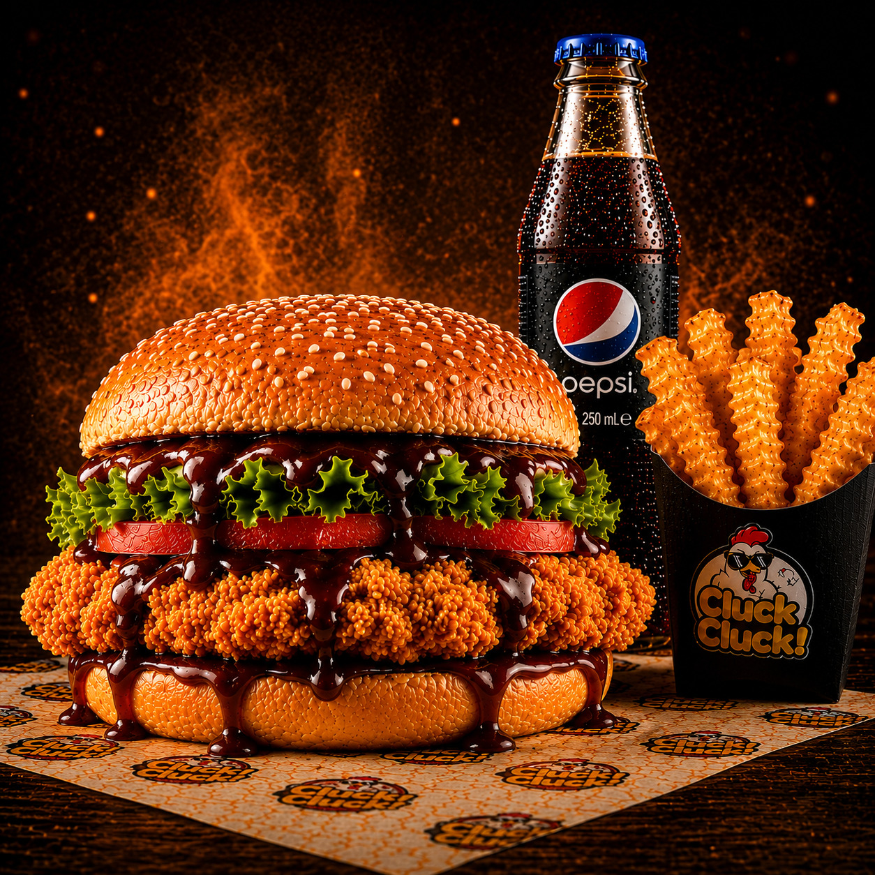 BBQ Smokehouse Burger Menü