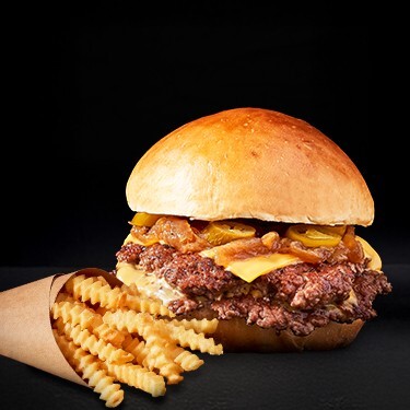 Chipotle Soslu Smash Burger & Patates Kızartması
