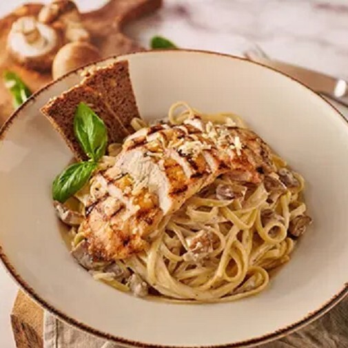 Izgara Tavuklu Carbonara Makarna
