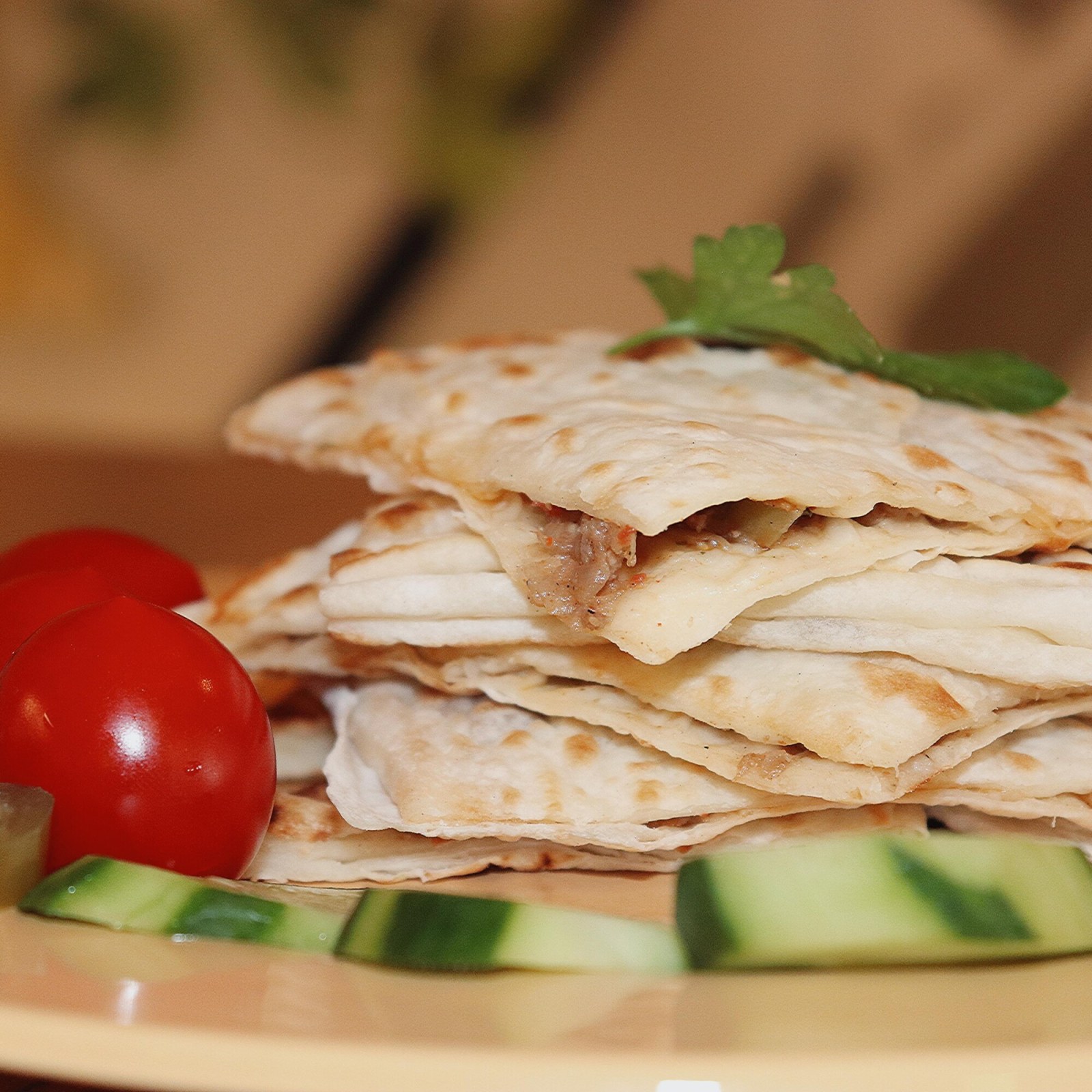 Patlıcanlı Kaşarlı Gözleme