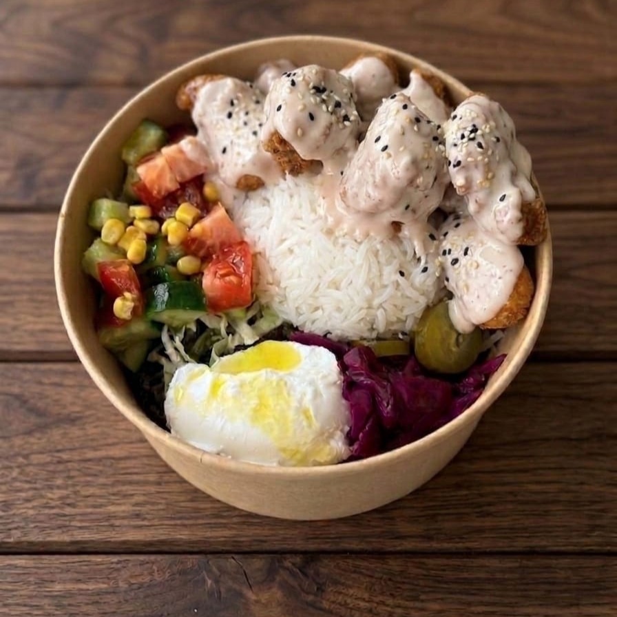 Garlic Honey Soslu Çıtır Tavuk Kase - Bowl