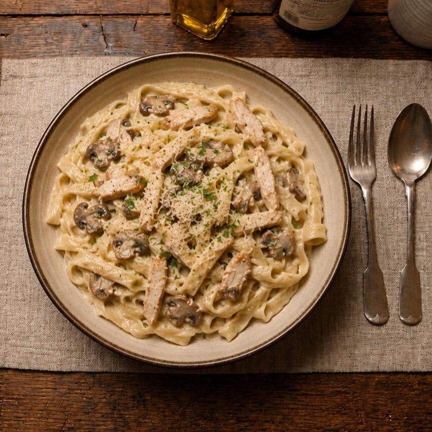Alfredo Tavuklu Fettuccine