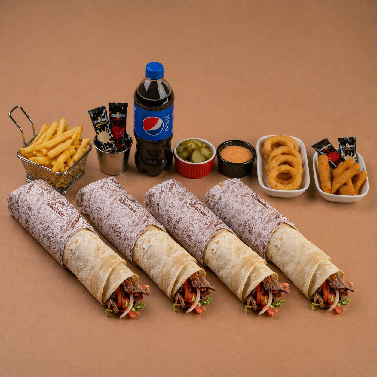 Deluxe 4'lü Et Dürüm Menü
