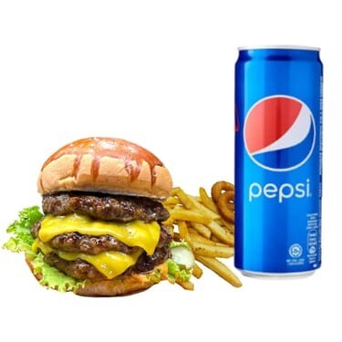 Triple Burger Menü