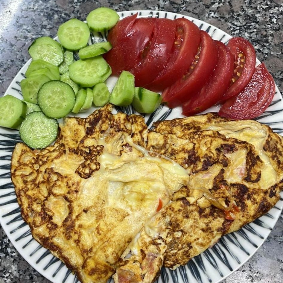 Duble Kavurmalı Omlet