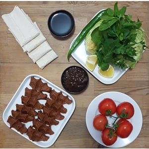 1 KG AZ ACILI ÇİĞKÖFTE + 1LT İÇECEK