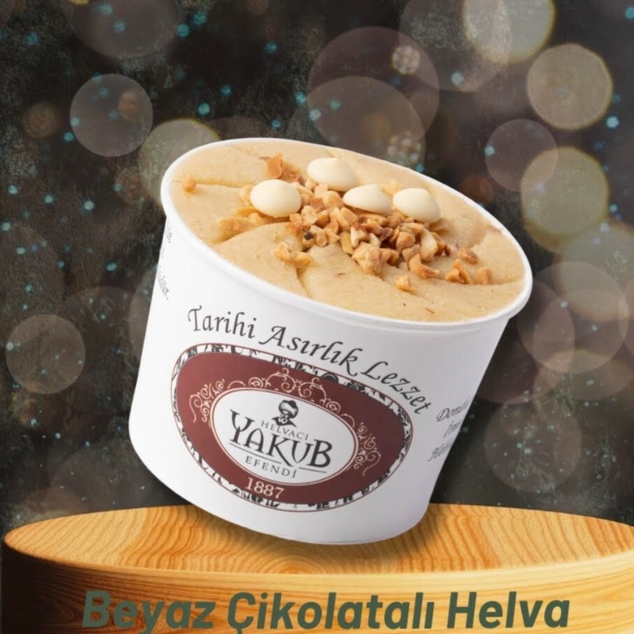 Dondurmalı Beyaz Çikolatalı İrmik Helvası (100cc)