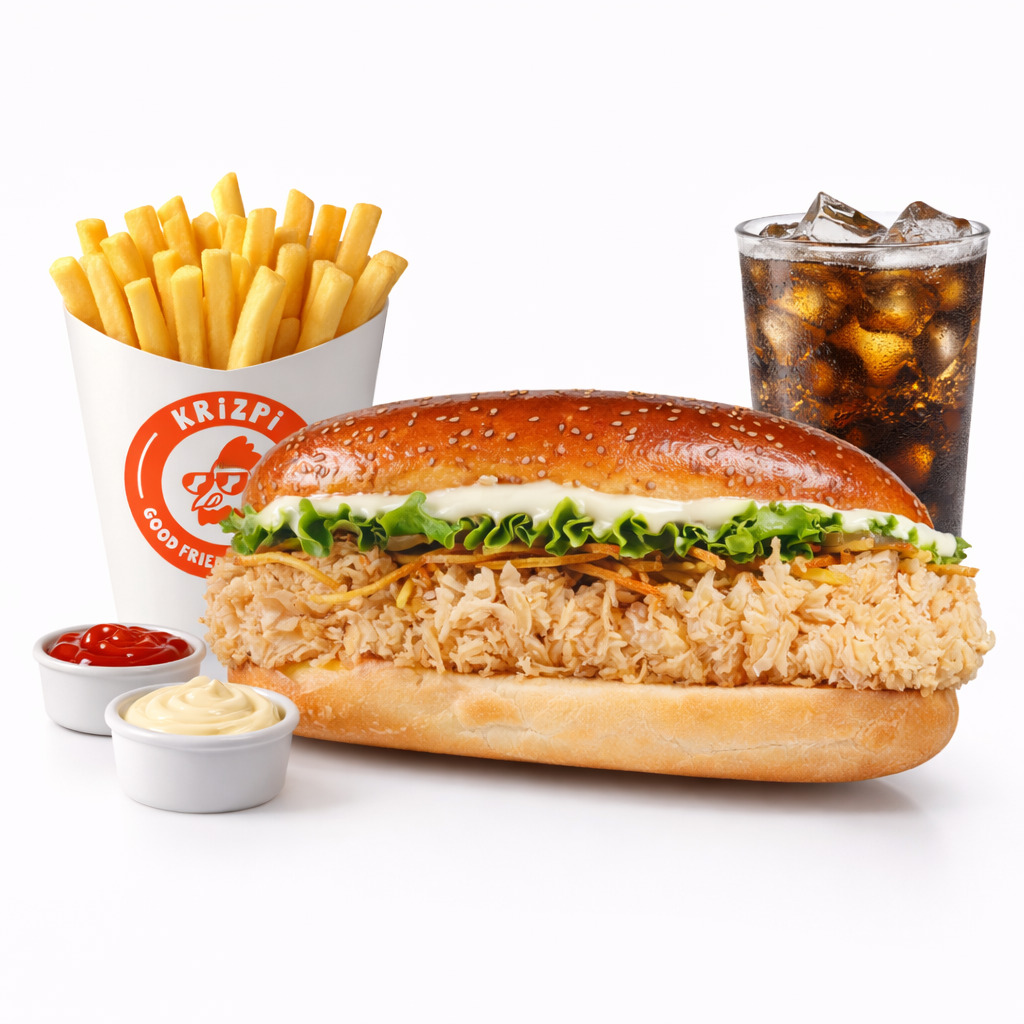 Luciviç + İçecek + Patates Kızartması + 2 Adet Sos