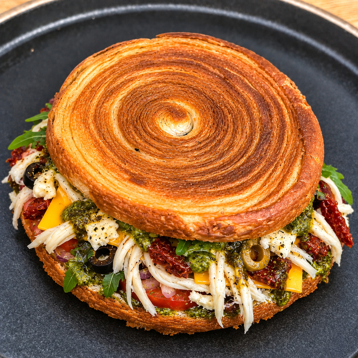 Çeçil Peynirli Roll Kruvasan Sandviç