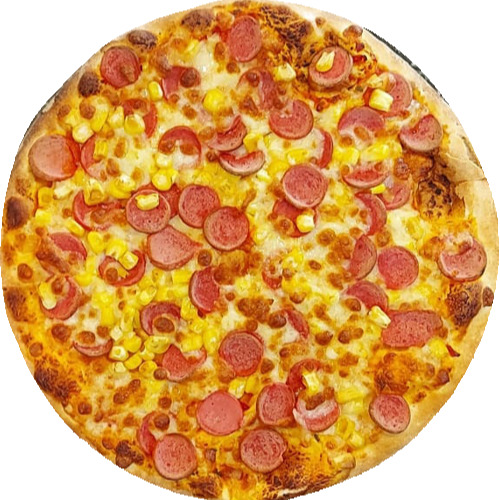 Sosisli Mısırlı Pizza (Orta)+Kola