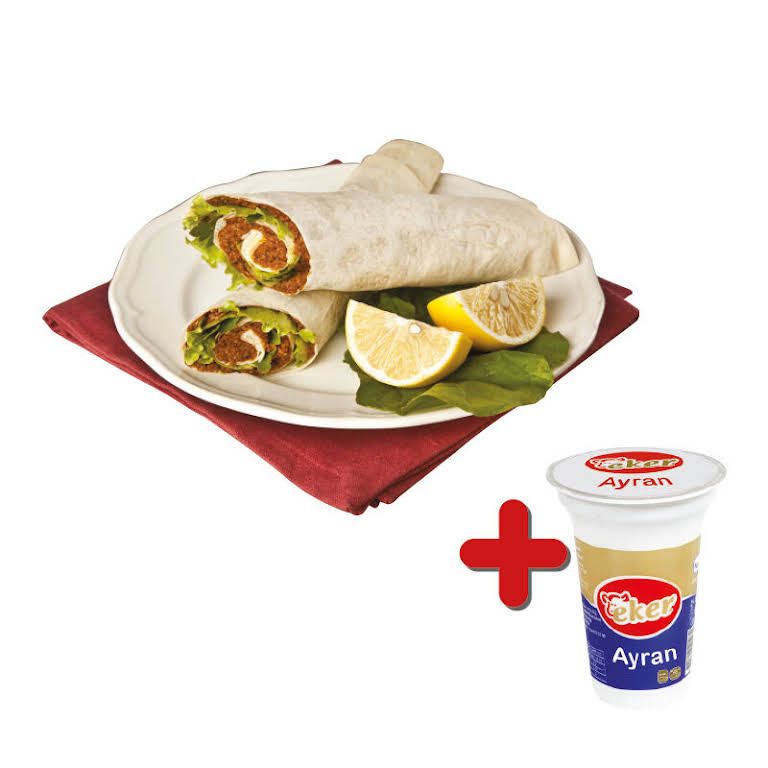 Çiğköfte Dürüm + Ayran 270ml