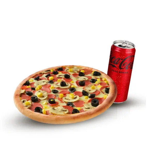 Dilediğin Büyük Boy Pizza Ve Coca-Cola Menüsü