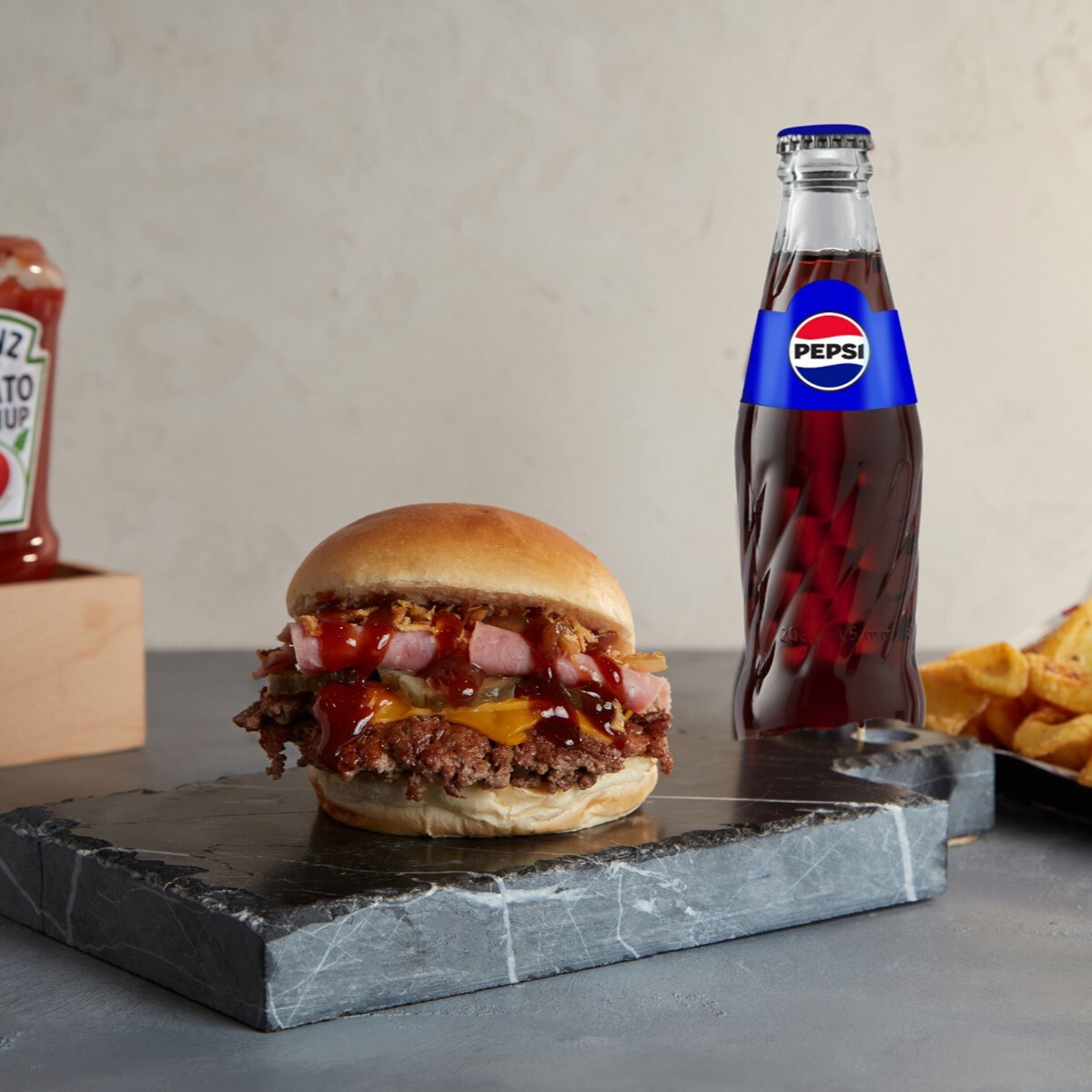 Smash Bbq Bacon Burger Menü