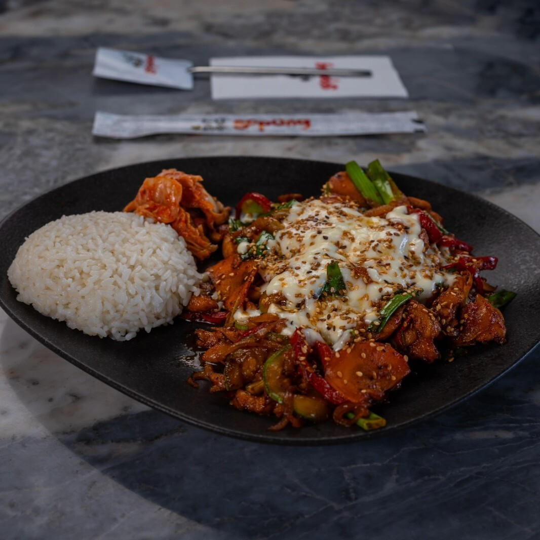 Cheese Dakgalbi+Coca Cola