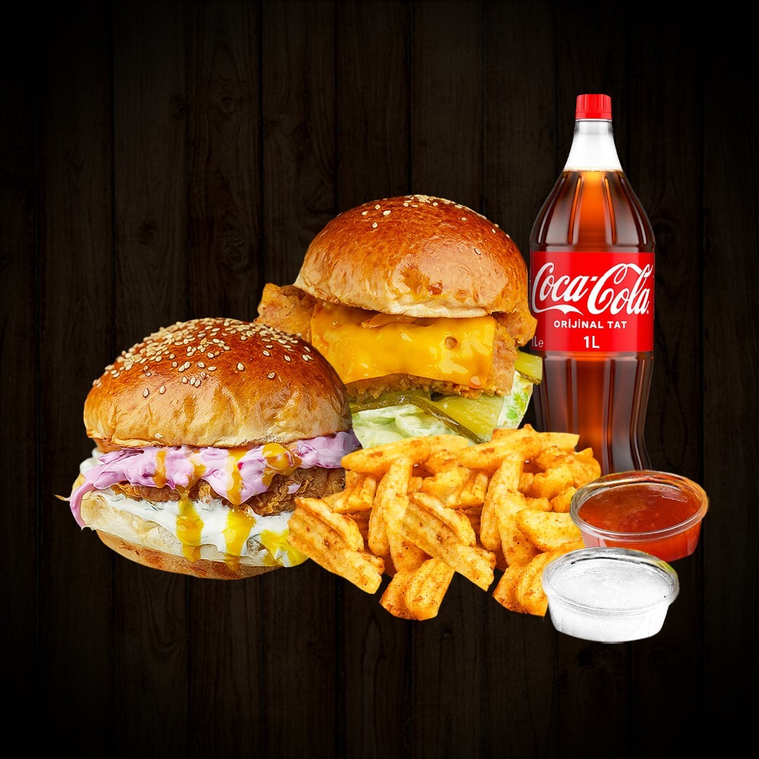İkili Tavuk Burger Menü