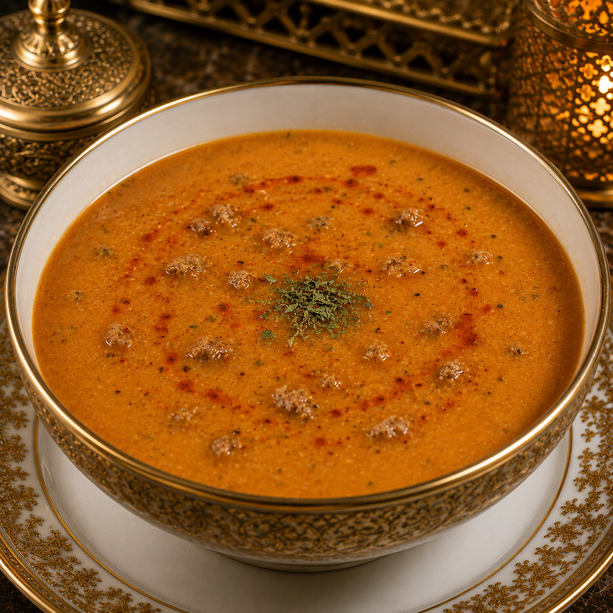 Kıymalı Tarhana Çorbası
