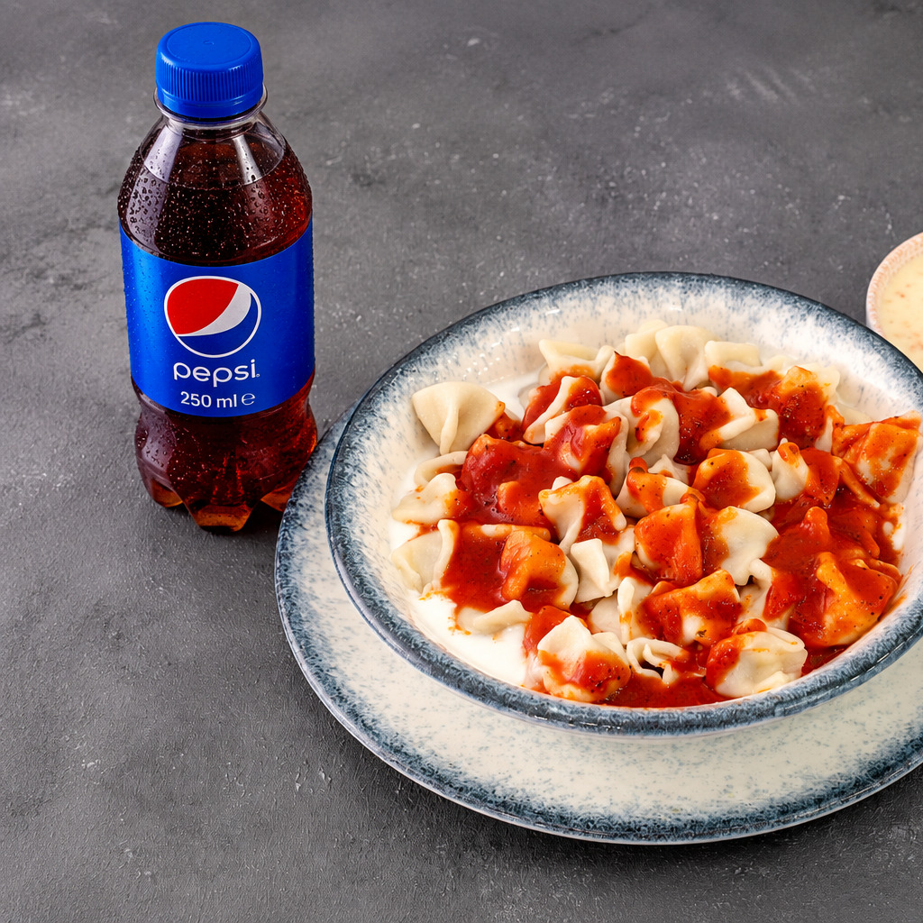 Pepsi'li Ev Mantı Menü