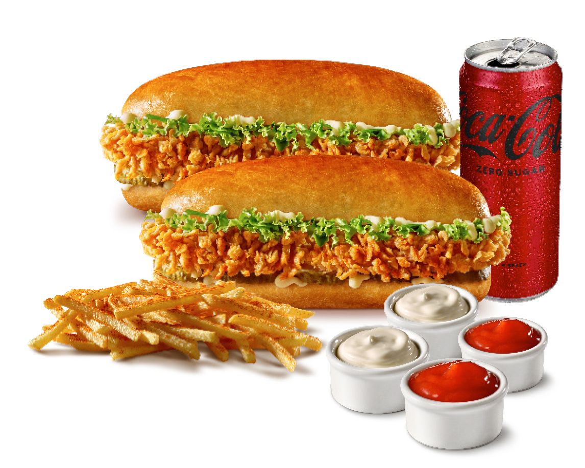 İkili Cajun Sandviç Menü