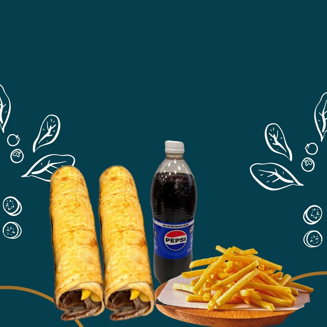 Et Döner Dürüm Menü Large (100gr.) X2