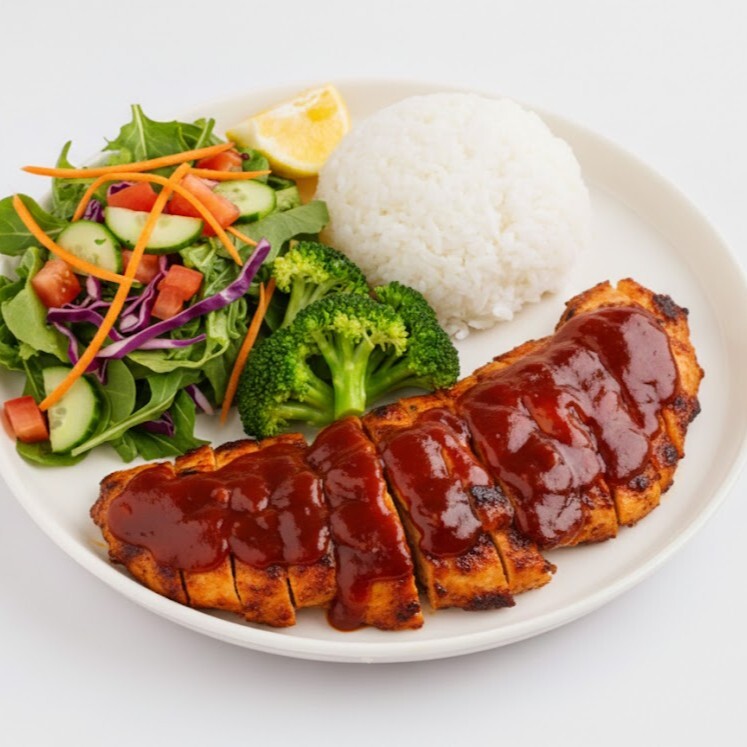 Barbecue Sos Chicken Plate