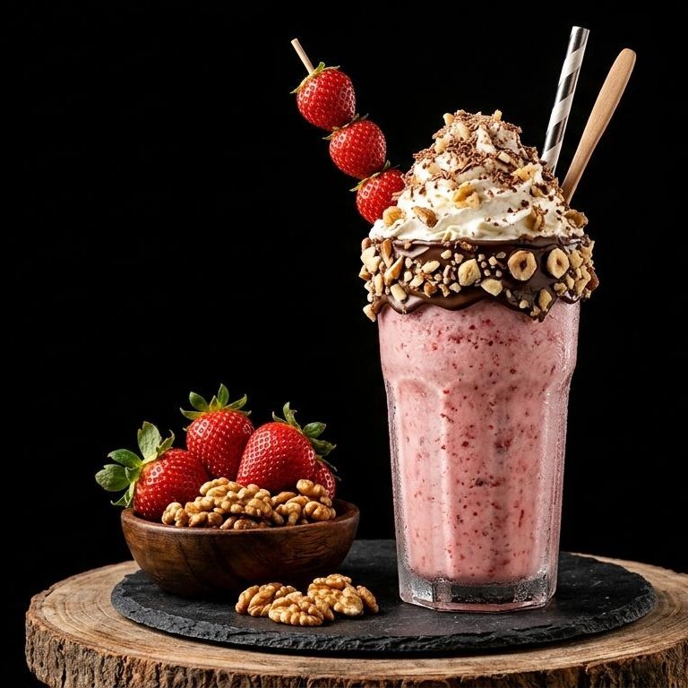Çilekli Milkshake