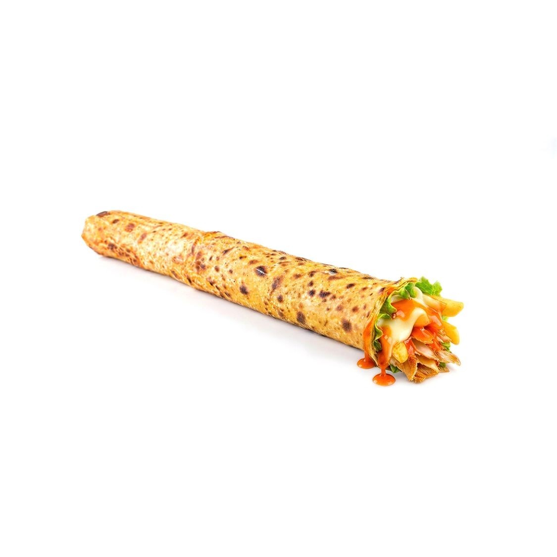 Kaşarlı Deli Acı Mega Tavuk Döner Dürüm