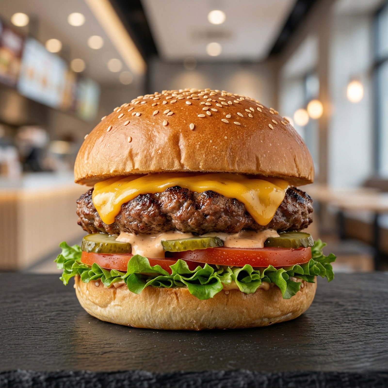 Köfte Cheeseburger - Meatball Cheeseburger
