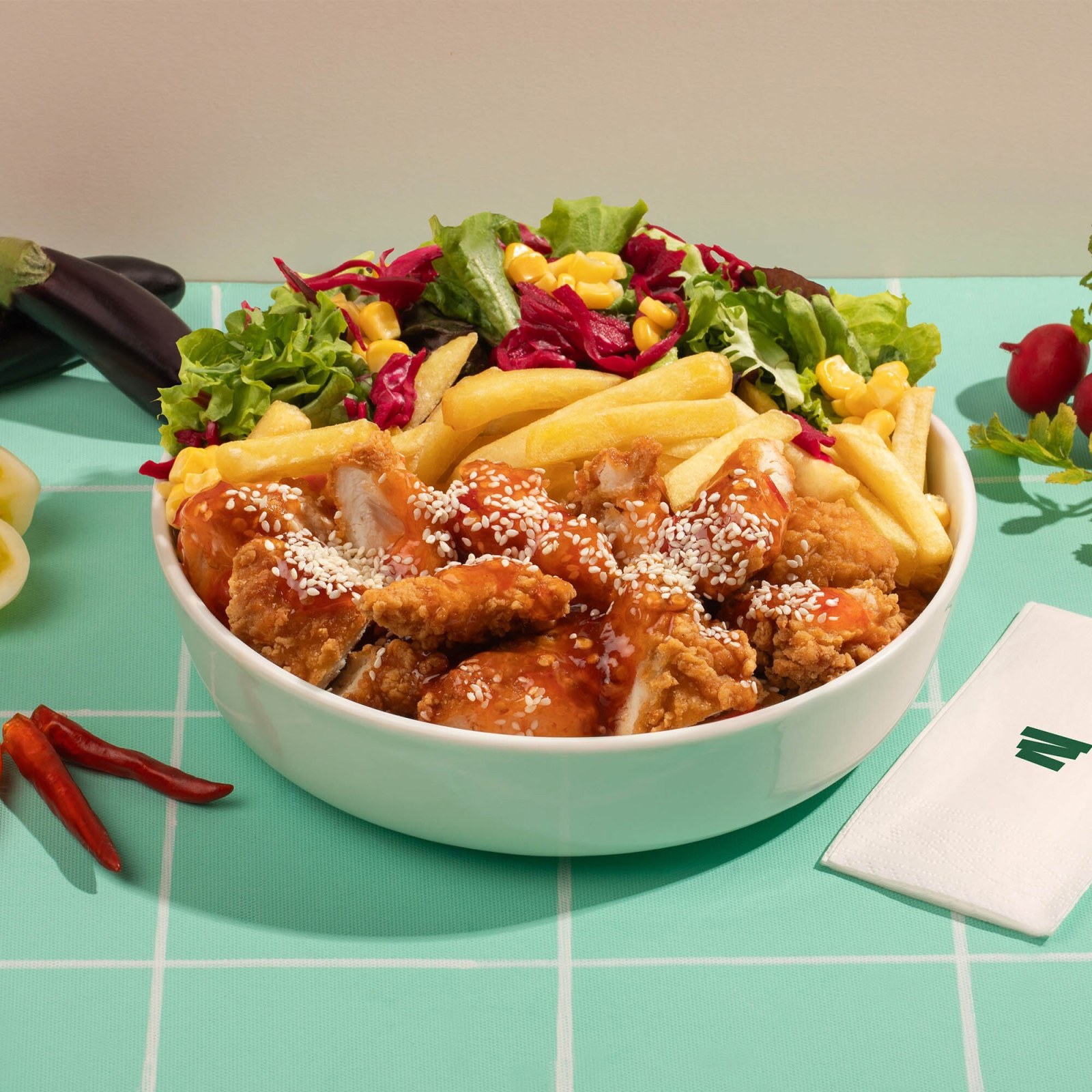 Sweet Chili Soslu Çıtır Tavuk