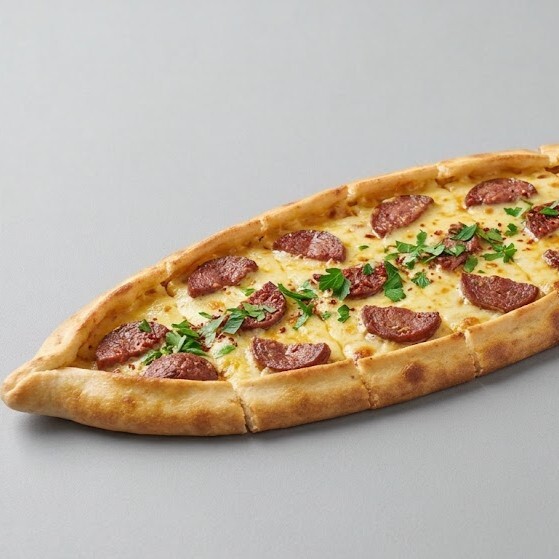 Sucuklu Kaşarlı Pide