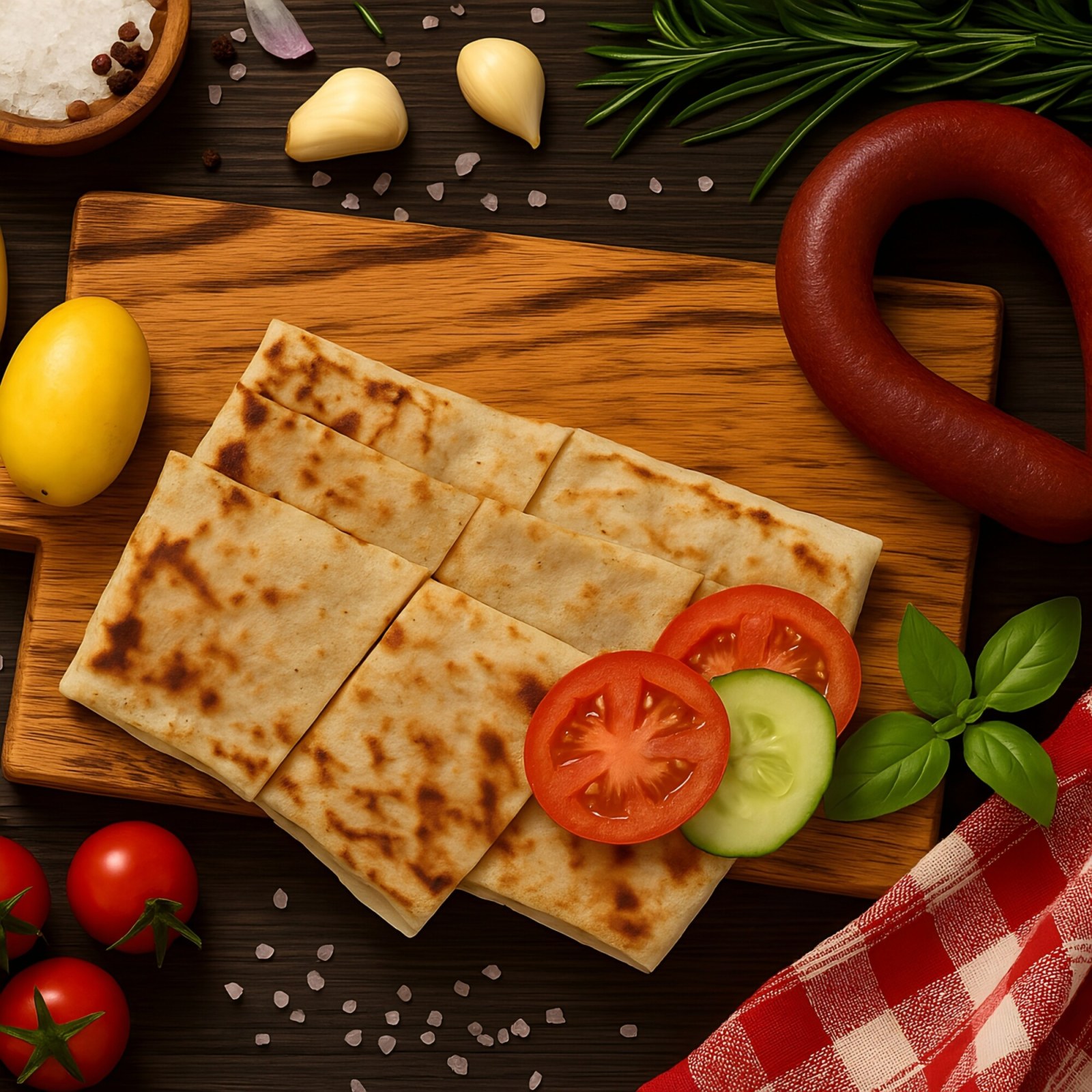 Patatesli Sucuklu Gözleme