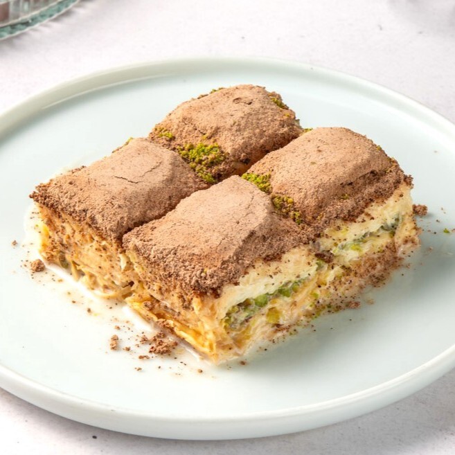 Fıstıklı Soğuk Baklava (1 Porsiyon )-(4 Dilim)