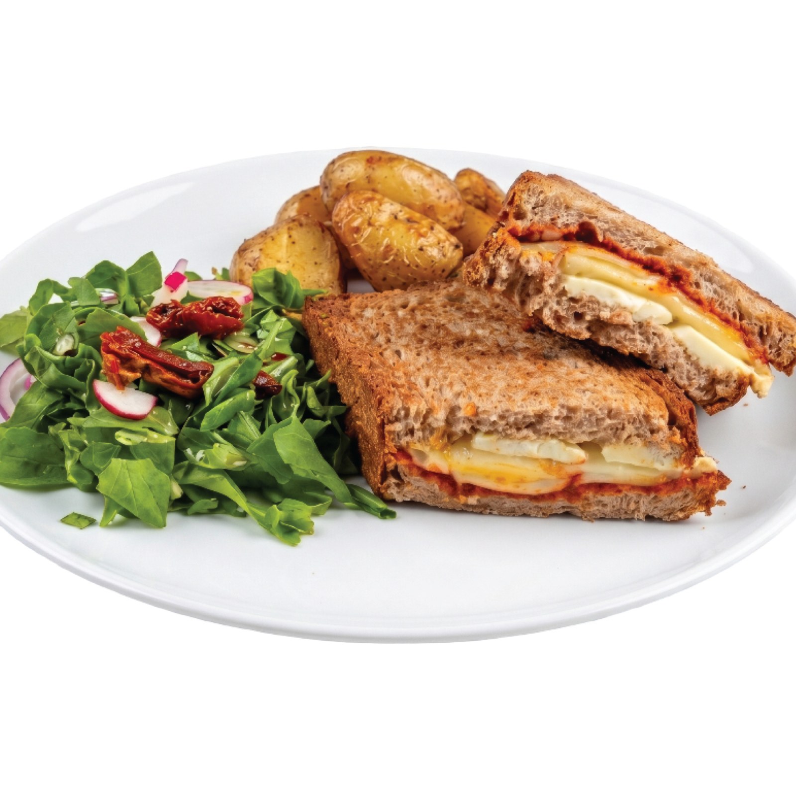 Ezine Peynir ve Cheddarlı Ekşi Maya Ekmekli Tost