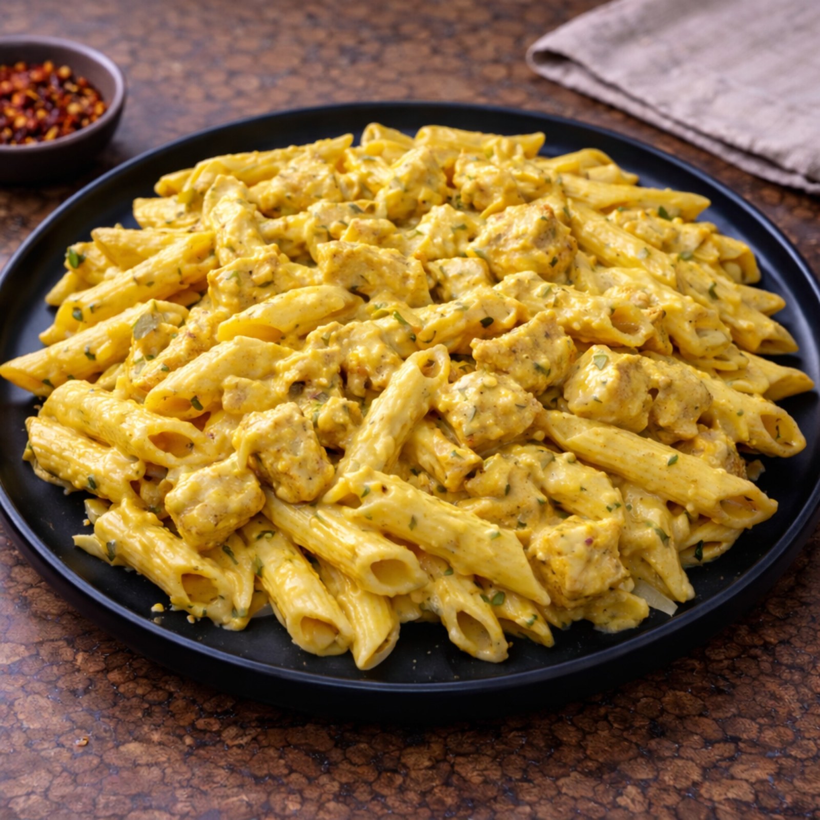 Köri Soslu Penne