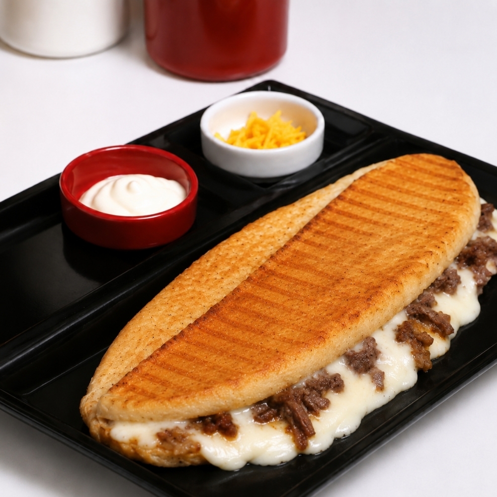 Kavurmalı Kaşarlı Tost (Sanayi usulü)