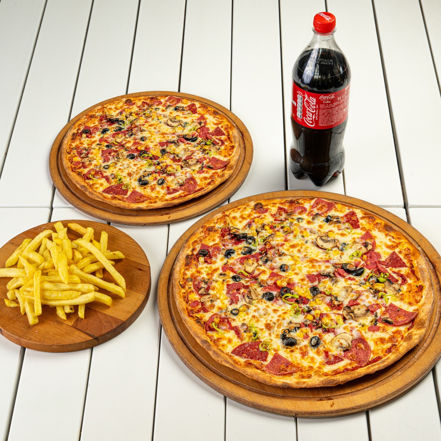 1 Büyük 1 Orta Boy Pizza Menü