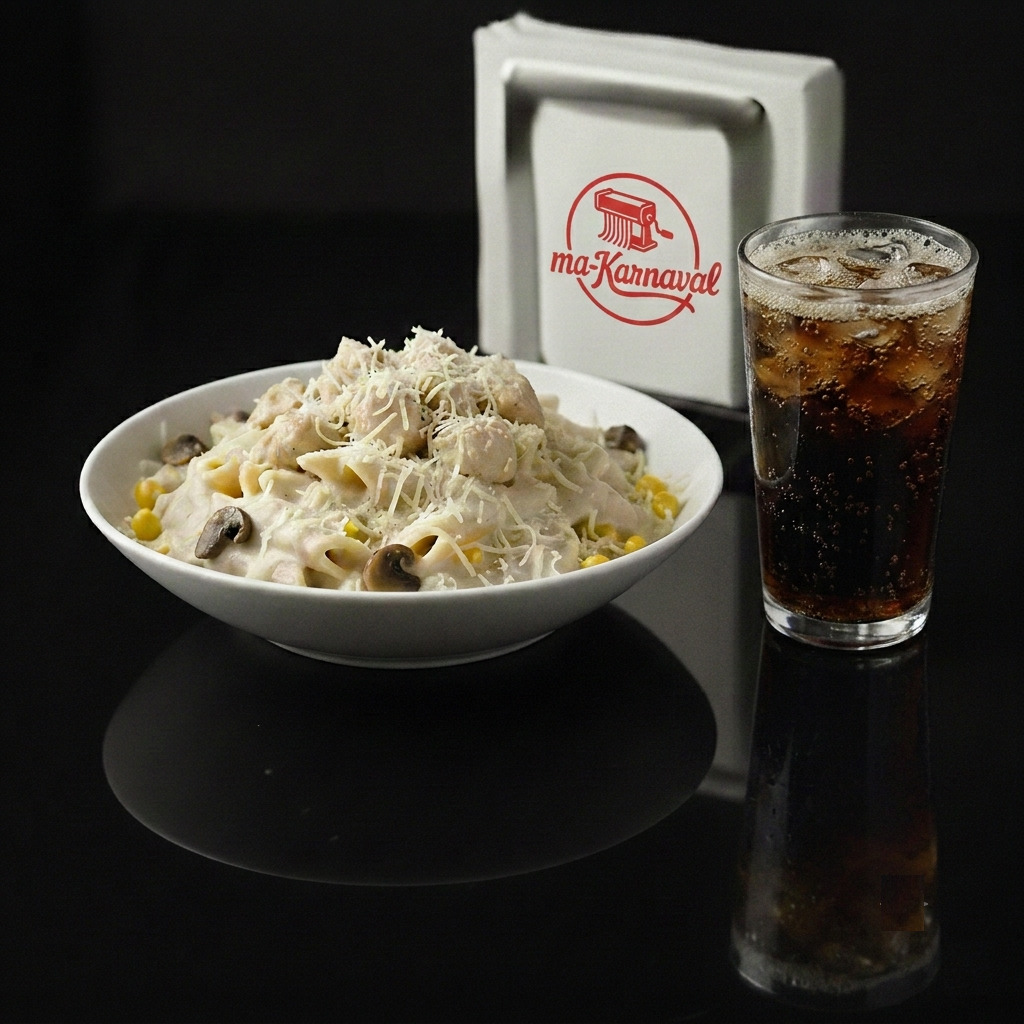 1.5 Porsiyon Penne Alfredo & Coca Cola 20 cl