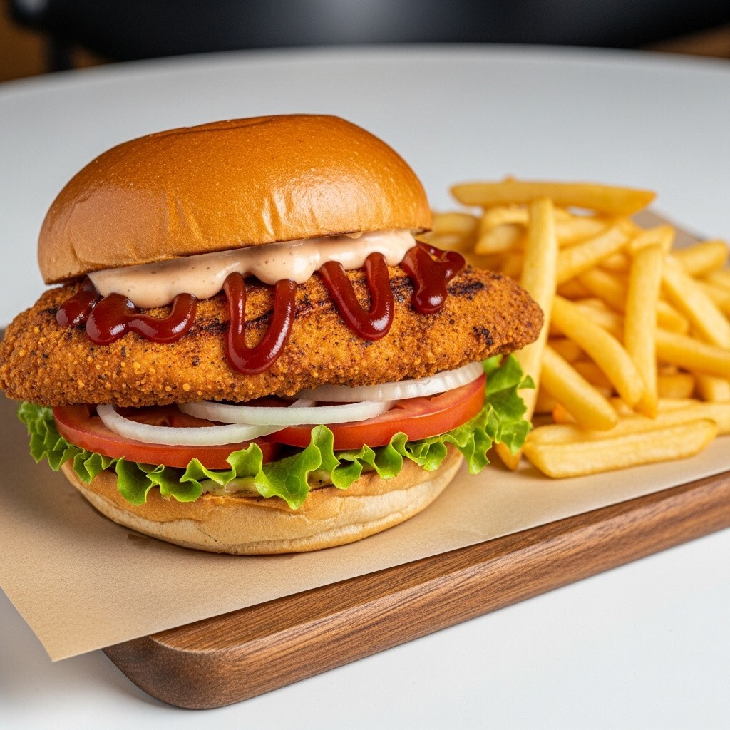 Bbq Cajun Burger Menü