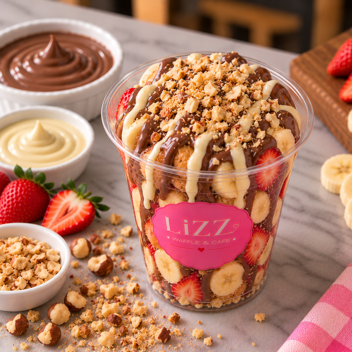 Lizz Klasik Bardak Waffle