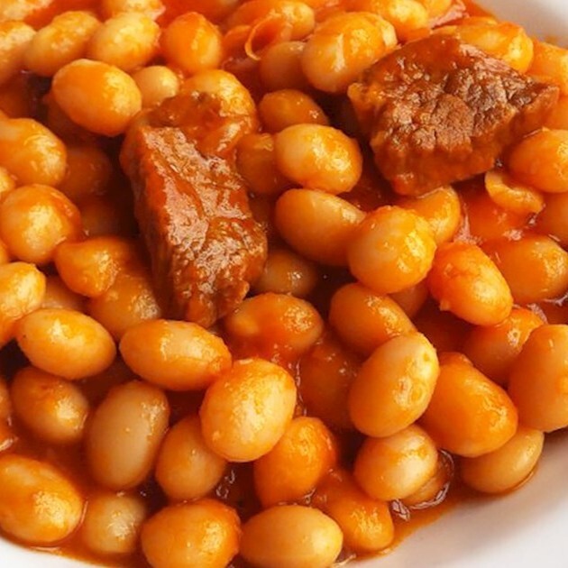 Çömlekte Etli İspir Kuru Fasulye + Cacık + Pilav
