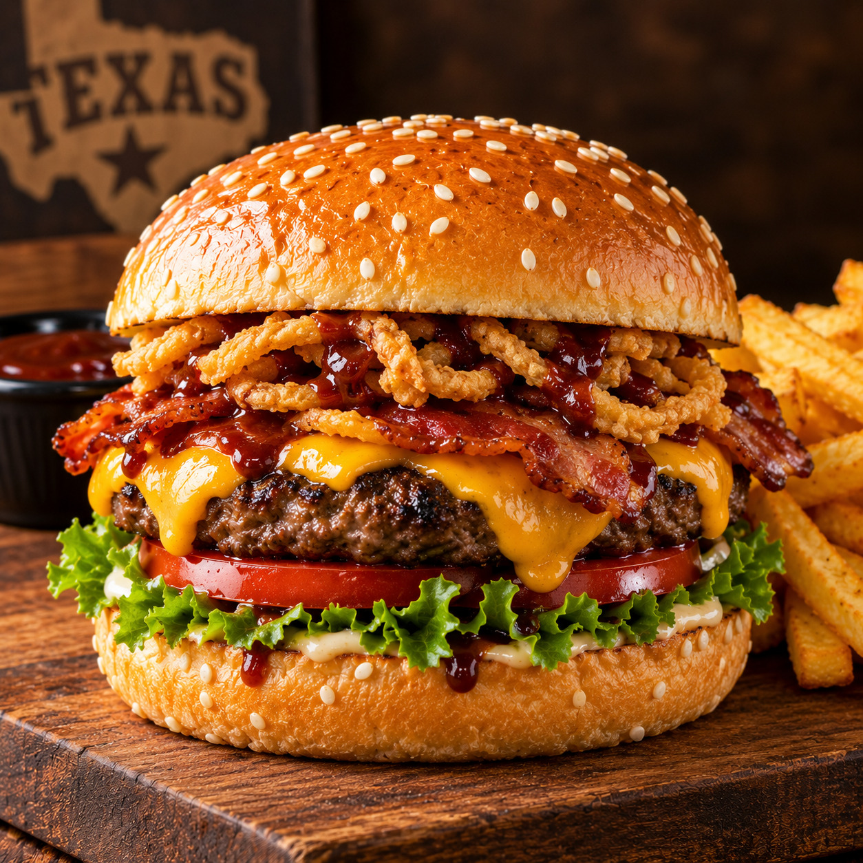Texas Burger Menü