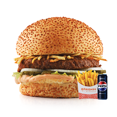 Friends Burger Menü