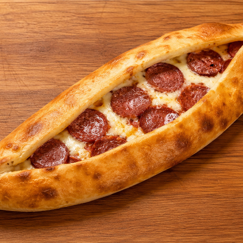 Kaşarlı Sucuklu Pide Menü