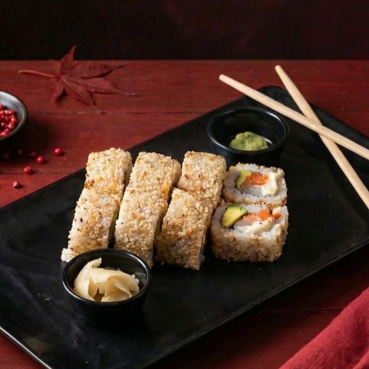 Crunch Sake Roll (8 Pcs.)