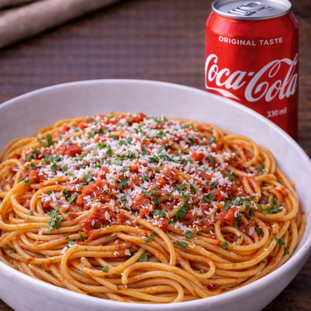 Spagetti Napoliten +coca cola 330ml