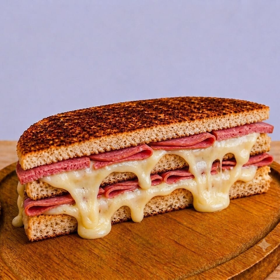 Dana Macar Salamlı & Kaşarlı Tost