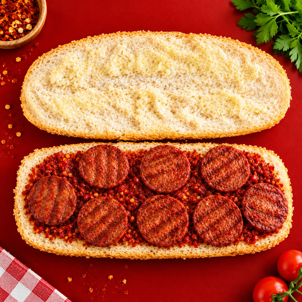 Sade Sucuklu Tost
